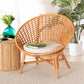 bali & pari Aerin Modern Bohemian Natural Rattan Accent Chair FredCo