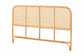 bali & pari Agota Natural Rattan Standalone Headboard - Handwoven Wicker Panel with Rounded Corners and Rattan Frame, Coastal Boho Style Bedroom Decor, Queen FredCo