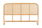 bali & pari Agota Natural Rattan Standalone Headboard - Handwoven Wicker Panel with Rounded Corners and Rattan Frame, Coastal Boho Style Bedroom Decor, Queen FredCo
