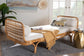 bali & pari Aiko Handwoven Natural Rattan Daybed with Cushion - Boho Coastal Lounge Bed FredCo