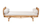 bali & pari Aiko Handwoven Natural Rattan Daybed with Cushion - Boho Coastal Lounge Bed FredCo