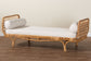 bali & pari Aiko Handwoven Natural Rattan Daybed with Cushion - Boho Coastal Lounge Bed FredCo