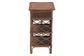 bali & pari Akane Natural Rattan Nightstand with Drawer and Open Shelves FredCo