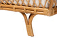 bali & pari Akemi Handwoven Natural Rattan Daybed with Cushion - Boho Coastal Lounge Bed FredCo