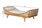 bali & pari Akemi Handwoven Natural Rattan Daybed with Cushion - Boho Coastal Lounge Bed FredCo