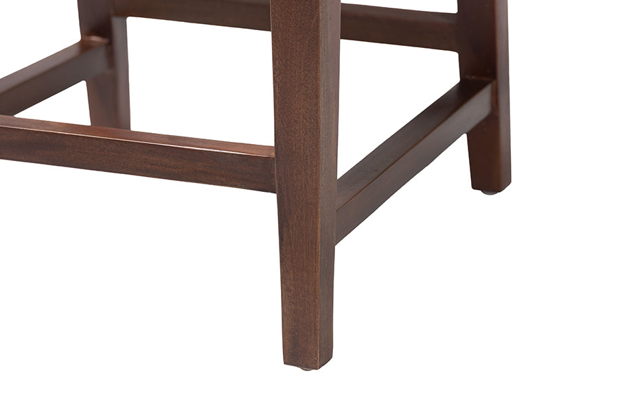 bali & pari Alise Handwoven Seagrass Dining Chair with Mahogany Wood Frame - Woven Back and Seat Chair for Dining Room or Kitchen, Earthy Brown FredCo