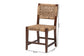 bali & pari Alise Handwoven Seagrass Dining Chair with Mahogany Wood Frame - Woven Back and Seat Chair for Dining Room or Kitchen, Earthy Brown FredCo