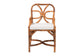 Bali & Pari Alondra Natural Rattan Arm Dining Chair – Handwoven Wicker with Cushion, Coastal Boho Kitchen or Dining Seating FredCo