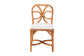 Bali & Pari Alondra Natural Rattan Side Dining Chair – Handwoven Wicker with Cushion, Coastal Boho Kitchen or Dining Seating FredCo