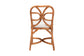 Bali & Pari Alondra Natural Rattan Side Dining Chair – Handwoven Wicker with Cushion, Coastal Boho Kitchen or Dining Seating FredCo