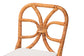 Bali & Pari Alondra Natural Rattan Side Dining Chair – Handwoven Wicker with Cushion, Coastal Boho Kitchen or Dining Seating FredCo