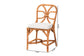 Bali & Pari Alondra Natural Rattan Side Dining Chair – Handwoven Wicker with Cushion, Coastal Boho Kitchen or Dining Seating FredCo