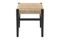 Bali & Pari Amber Seagrass Bench with Black Wood Frame – Handwoven Coastal Accent Seating for Living Room or Entryway FredCo
