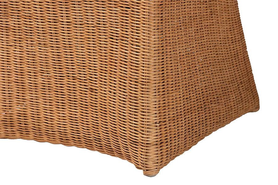 bali & pari Amsterdam Bohemian Light Honey Rattan Dining Chair FredCo