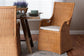 bali & pari Amsterdam Bohemian Light Honey Rattan Dining Chair FredCo