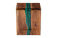 Bali & Pari Anan Cube Live Edge Teak Wood Epoxy Resin End Table – Modern Rustic Handcrafted Side Table FredCo