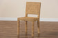 bali & pari Anfield Modern Bohemian Natural Seagrass and Mahogany Wood Dining Chair FredCo