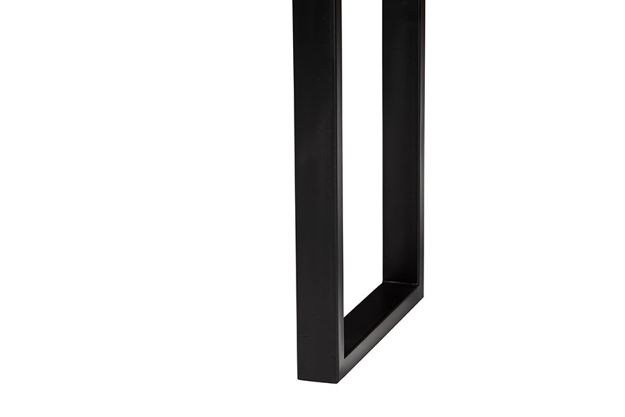 Bali & Pari Apio Live Edge Teak Epoxy Resin Console Table with Glass Inlay – Modern Rustic Accent for Entryway or Living Room FredCo