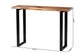 Bali & Pari Apio Live Edge Teak Epoxy Resin Console Table with Glass Inlay – Modern Rustic Accent for Entryway or Living Room FredCo
