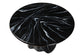 Bali & Pari Aponi Black Marbled Resin Round Coffee Table – Sculptural Modern Pedestal Base Accent Table FredCo
