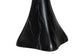 Bali & Pari Aponi Black Marbled Resin Round End Table – Sculptural Modern Pedestal Side Table FredCo