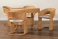 bali & pari Arisu Bohemian Light Honey Rattan 5-Piece Dining Set FredCo