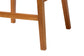 bali & pari Asgart Bohemian Natural Rattan and Mahogany Wood Bar Stool FredCo