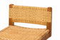 bali & pari Asgart Bohemian Natural Rattan and Mahogany Wood Bar Stool FredCo