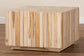 bali & pari Augusta Bohemian Natural Teak Wood Coffee Table with Unique Repurposed Wood Logs FredCo