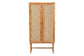 Natural wood cabinet with woven rattan doors, modern home furniture from FredCo International