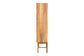 Slim tall wooden cabinet with natural finish, modern furniture from FredCo International