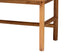 Solid wood furniture leg detail with natural finish, FredCo International home decor