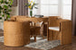 bali & pari Ayumi 5-Piece Round Rattan Dining Set - Handwoven Wicker Scalloped Table and 4 Barrel Chairs, Coastal Kitchen or Sunroom Furniture FredCo