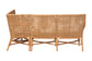 bali & pari Baako Bohemian Light Honey Rattan 2-Piece Dining Nook Bench Set FredCo