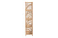 bali & pari Baara Natural Rattan 4-Tier Display Shelf - Handcrafted Bookcase with Openwork Side Panels, Boho Coastal Design for Living Room or Bedroom FredCo