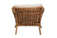 bali & pari Babette Modern Bohemian Natural Brown Rattan Arm Chair FredCo