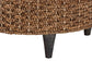 bali & pari Bailey Handwoven Seagrass Storage Ottoman with Lift-Top Lid - Rustic Wicker Trunk or Footrest with Inner Compartment for Living Room or Entryway, Round FredCo