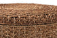 bali & pari Bailey Handwoven Seagrass Storage Ottoman with Lift-Top Lid - Rustic Wicker Trunk or Footrest with Inner Compartment for Living Room or Entryway, Round FredCo