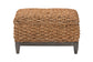 bali & pari Bailey Handwoven Seagrass Storage Ottoman with Lift-Top Lid - Rustic Wicker Trunk or Footrest with Inner Compartment for Living Room or Entryway, Square FredCo