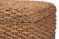 bali & pari Bailey Handwoven Seagrass Storage Ottoman with Lift-Top Lid - Rustic Wicker Trunk or Footrest with Inner Compartment for Living Room or Entryway, Square FredCo