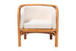 bali & pari Bandung Bohemian Light Honey Rattan Accent Chair FredCo