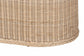 bali & pari Barid Braided Natural Rattan Storage Bench with Cushioned Lift-Top Lid - Coastal Boho Style Chest for Bedroom, Entryway, or Living Room Organization, Natural, 39" Oval FredCo