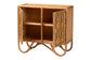 bali & pari Baylor Bohemian Light Honey Rattan Storage Cabinet FredCo