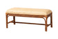 Rattan bench with cushioned seat, minimalist home furniture from FredCo International