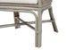 bali & pari Bella Rattan Dining Chair with Cushion - Handwoven Wicker Accent Side Chair with High Backrest, Coastal Boho Seating for Kitchen or Dining Area, French Grey FredCo