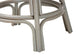 bali & pari Bella Swivel Rattan Counter Stool with Cushion - Handwoven Wicker Kitchen Island Seating with Backrest and Footrest, French Grey FredCo