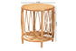 bali & pari Berilo Bohemian Light Honey Rattan End Table FredCo
