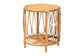 bali & pari Berilo Bohemian Light Honey Rattan End Table FredCo