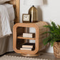 bali & pari Bethari Bohemian Natural Rattan Nightstand FredCo