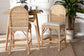 bali & pari Bilu Bohemian Natural Rattan 2-Piece Counter Stool Set FredCo